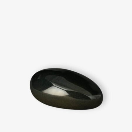 Χειροποίητη κεραμική μικρή αναμνηστική τεφροδόχος "Stone" Μαύρο