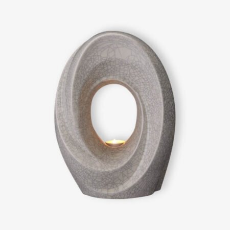 Χειροποίητη κεραμική τεφροδόχος The Passage Κρακελέ