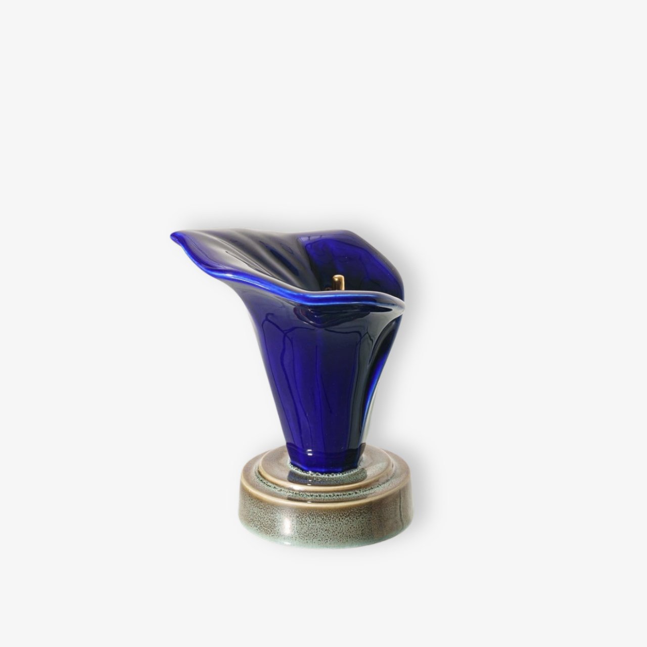 Μικρή αναμνηστική κεραμική τεφροδόχος "Calla Lily" Μπλε