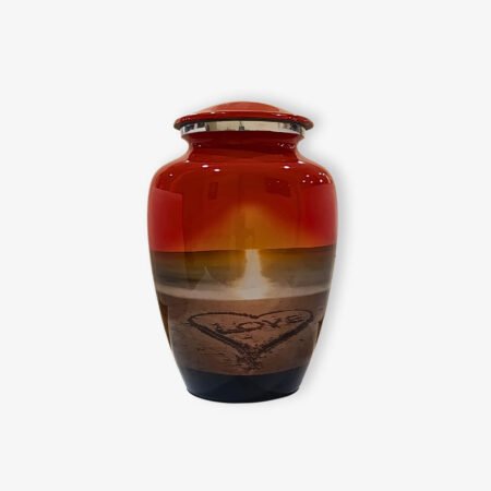 Μεταλλική τεφροδόχος "Classic Love" Κόκκινο