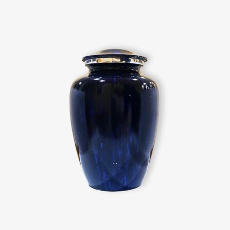 Μεταλλική τεφροδόχος "Elegance" Marble Μπλε