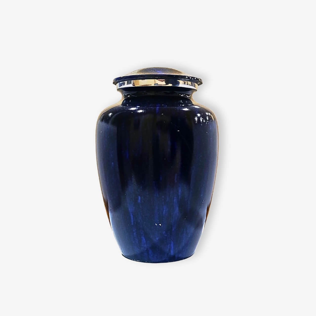 Μεταλλική τεφροδόχος "Elegance" Marble Μπλε