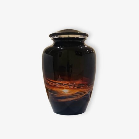 Μεταλλική τεφροδόχος "Sunset" Μαύρο