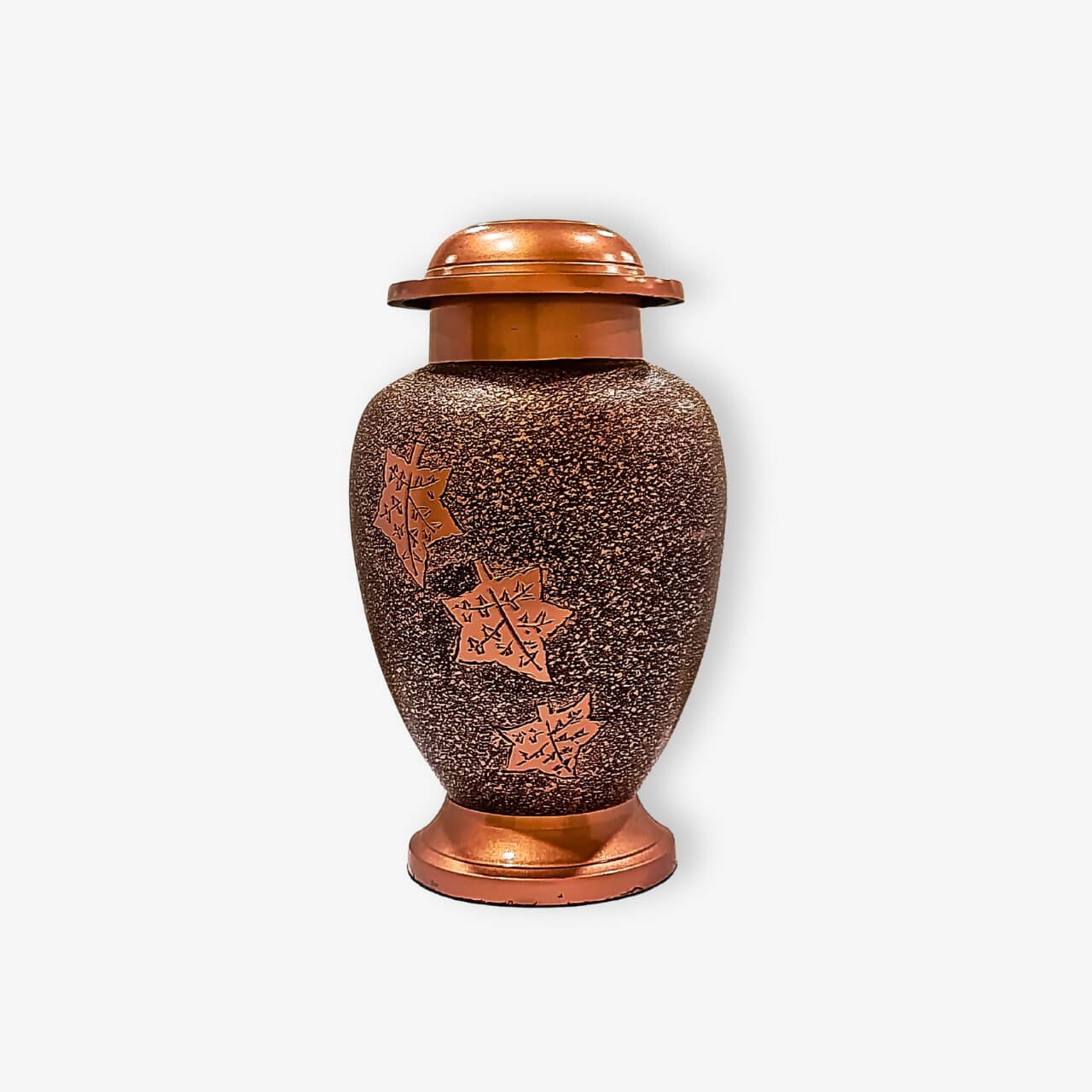 Μεταλλική τεφροδόχος "Leaves" Καφέ